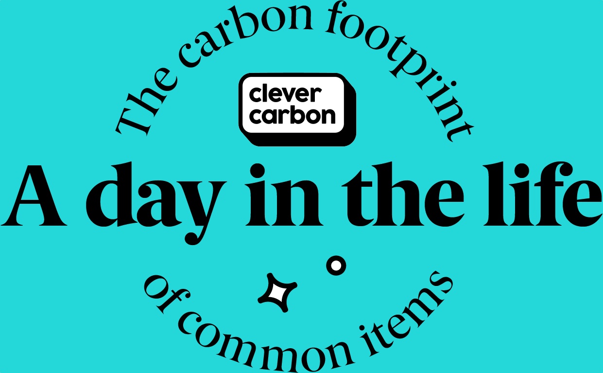 A day in the life carbon footprint of common items