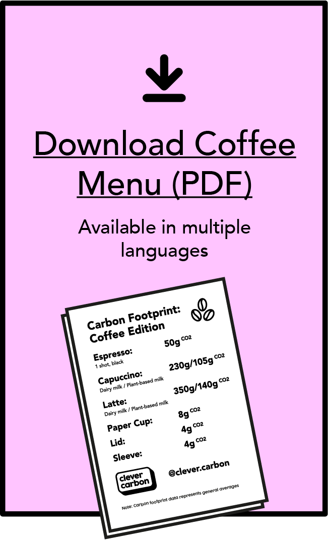 Download our coffee menu