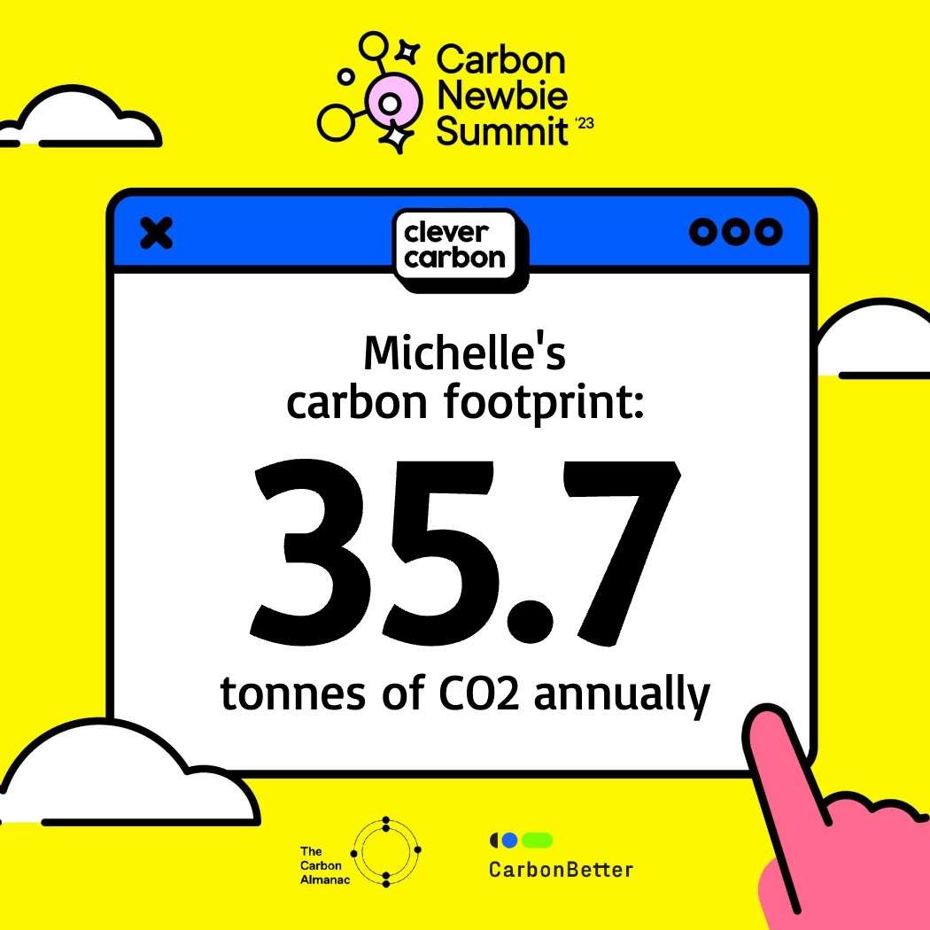 An example of the Carbon Newbie Summit custom badge